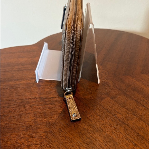 Tignanello  long wallet  zippy wallet  Pebbled leather  bronze metallic
NWOT - Picture 4 of 13